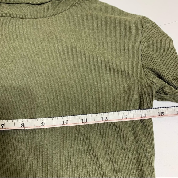2/$20 Revamped - Olive Green Turtleneck Bodysuit - Size Medium - Picture 4 of 5